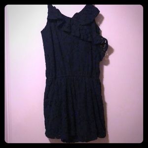 Gurls blue lace romper